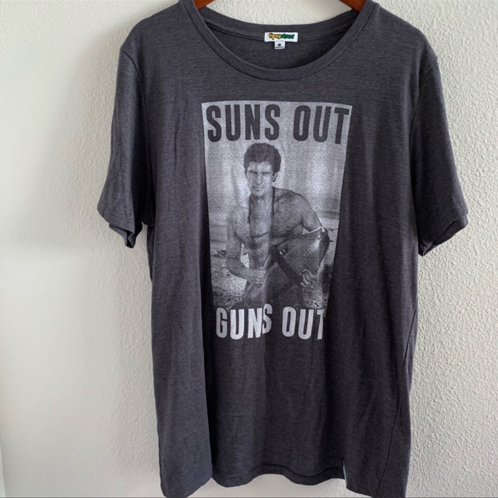 Tipsy Elves Suns Out Guns Out David Hasselhoff Tee